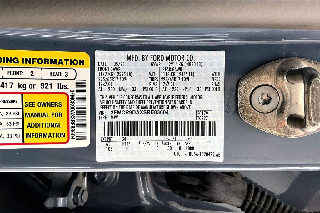 Certified 2025 Ford Bronco Sport Badlands AWD/4WD image 35