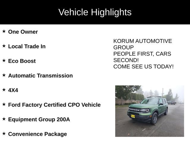 Certified 2024 Ford Bronco Sport Big Bend w/ Convenience Package image 4