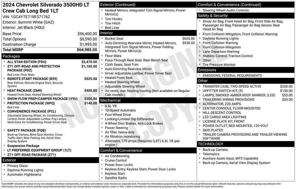 Used 2024 Chevrolet Silverado 3500 LT w/ All Star Edition image 23