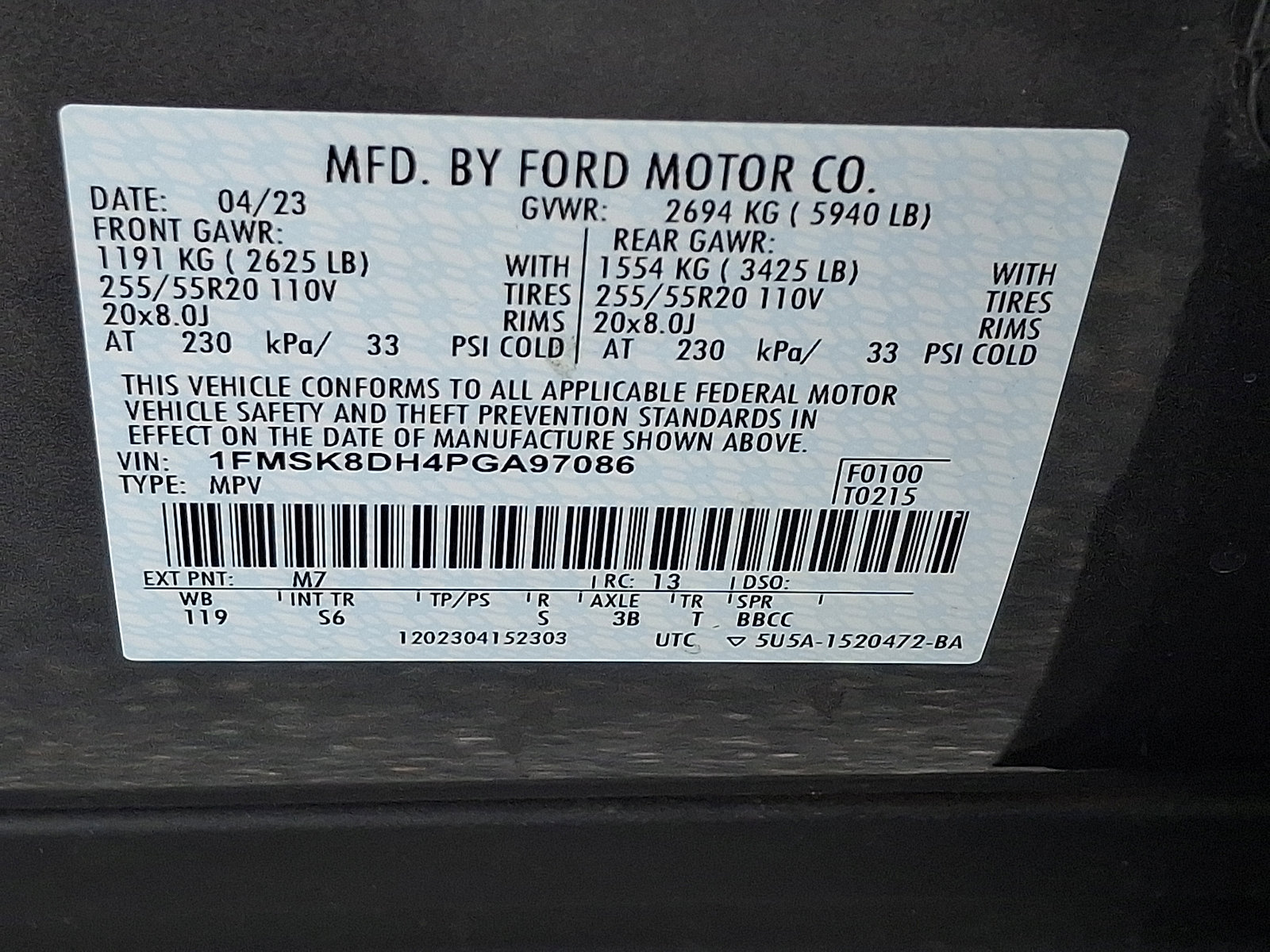 Certified 2023 Ford Explorer XLT w/ Equipment Group 202A AWD/4WD image 29