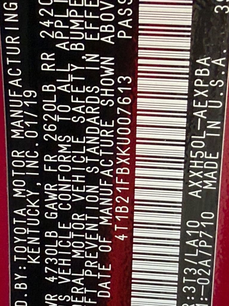 Used 2019 Toyota Avalon Limited w/ Advanced Safety Package image 33