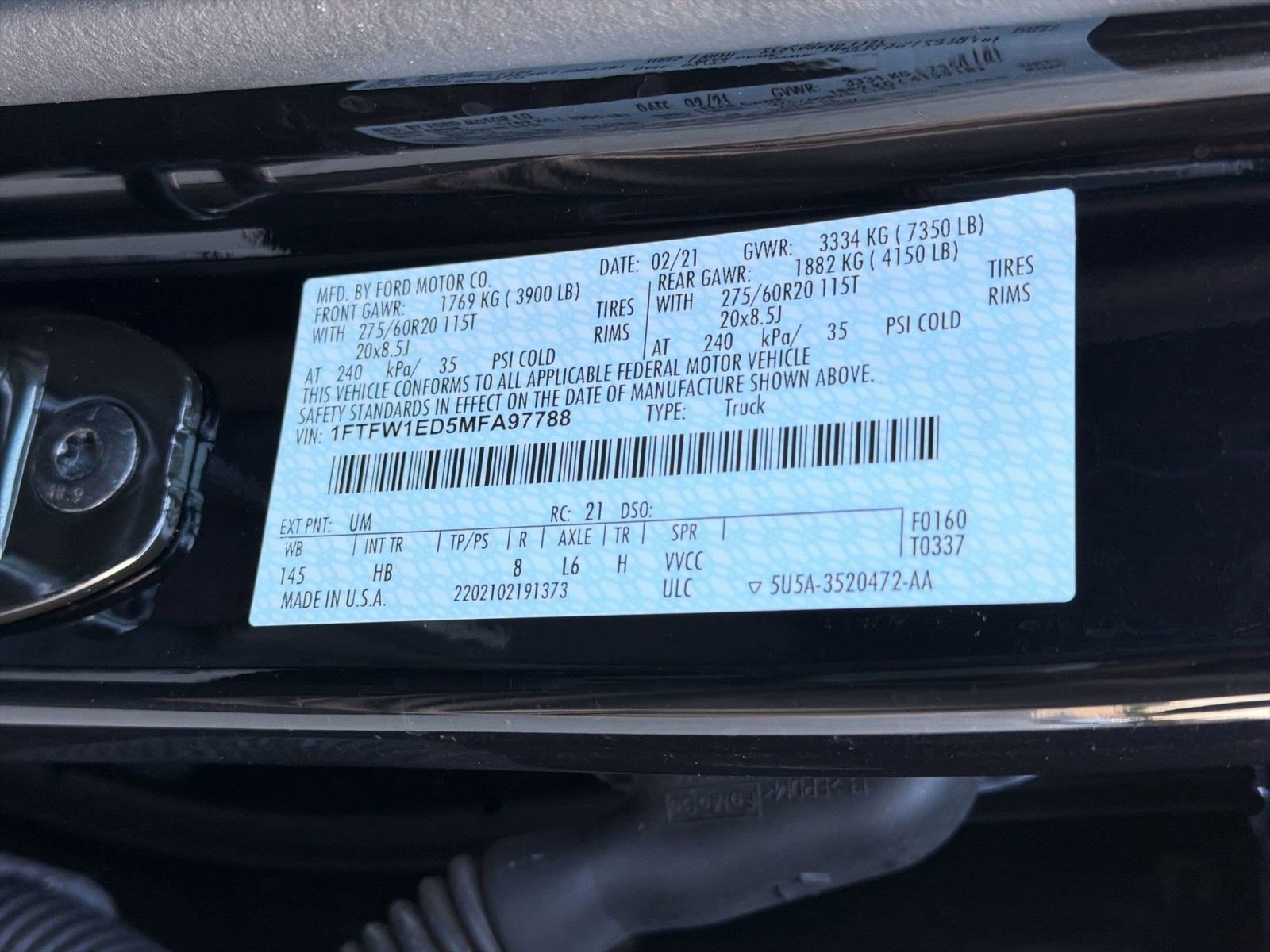 Certified 2021 Ford F150 Lariat w/ Equipment Group 502A High AWD/4WD image 19