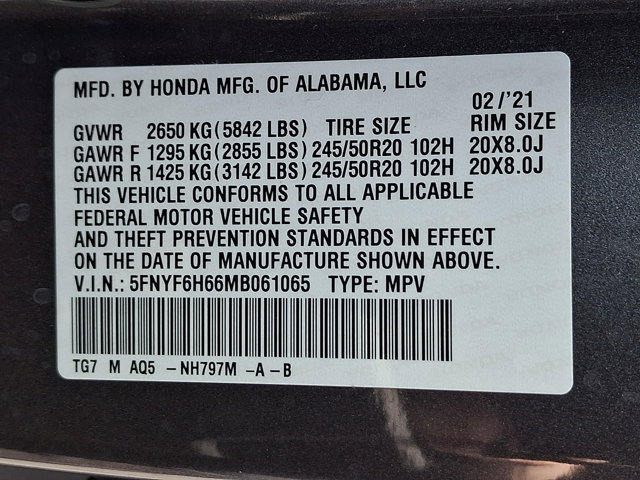 Used 2021 Honda Pilot Touring image 30