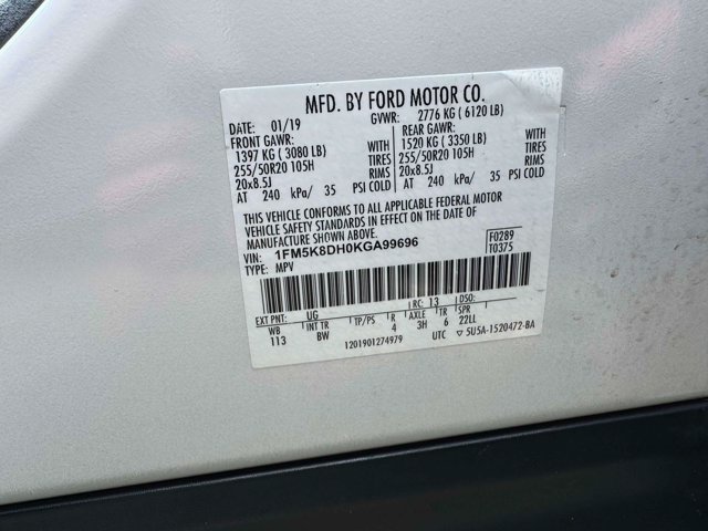 Certified 2019 Ford Explorer XLT w/ Equipment Group 202A AWD/4WD image 21
