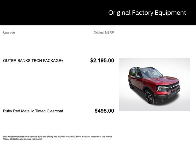 Certified 2025 Ford Bronco Sport Outer Banks w/ Outer Banks Tech Package+ AWD/4WD image 10
