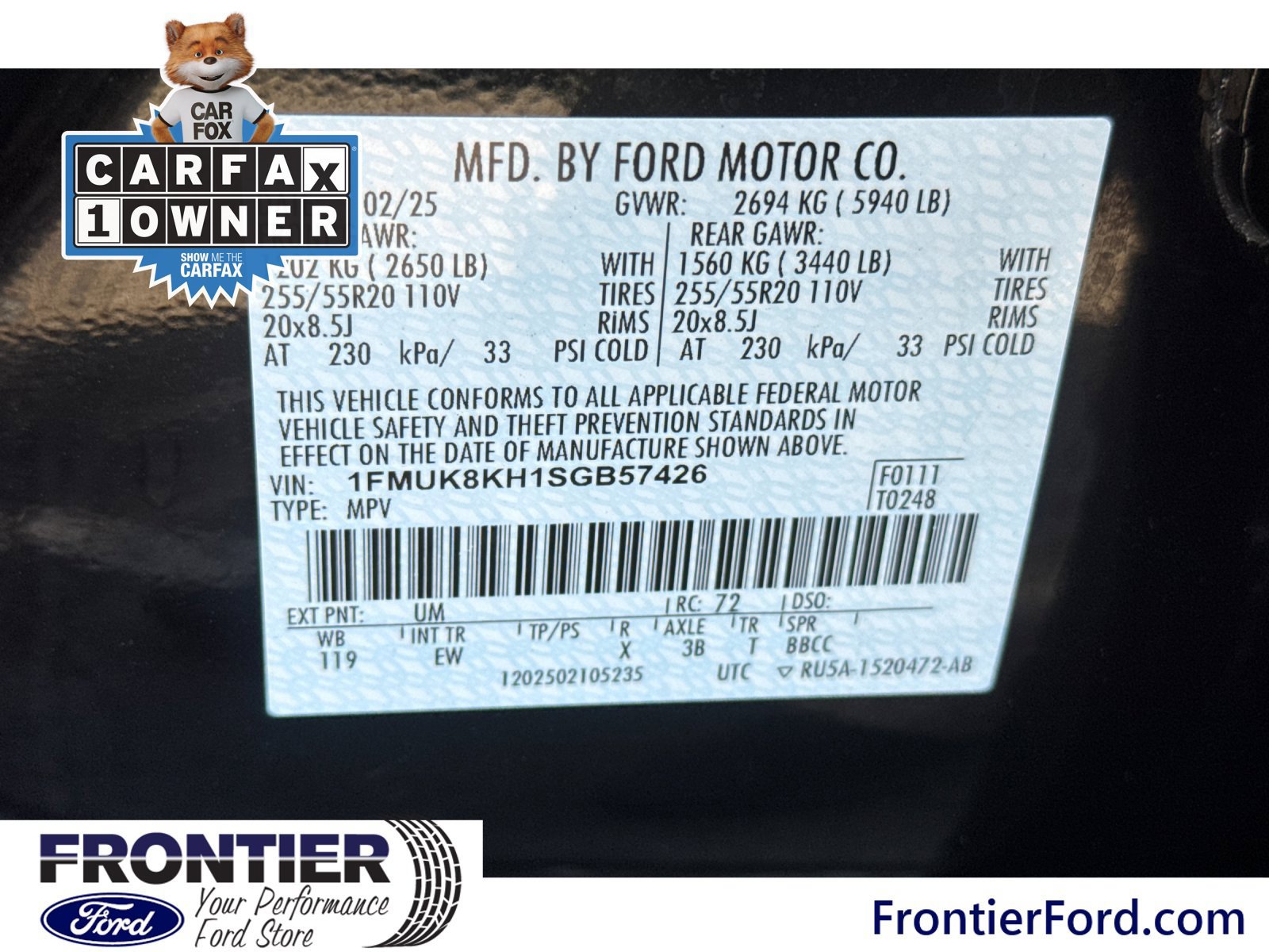 Certified 2025 Ford Explorer ST-Line AWD/4WD image 31