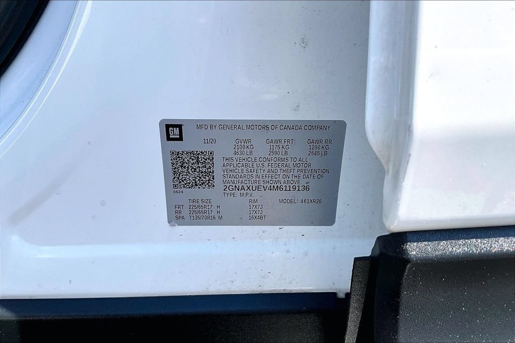 Used 2021 Chevrolet Equinox LT AWD/4WD image 19