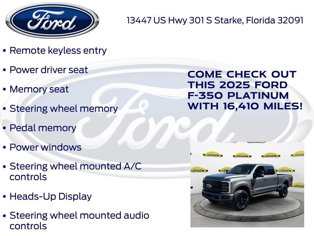 Certified 2025 Ford F350 Platinum w/ Tremor Off-Road Package AWD/4WD image 32