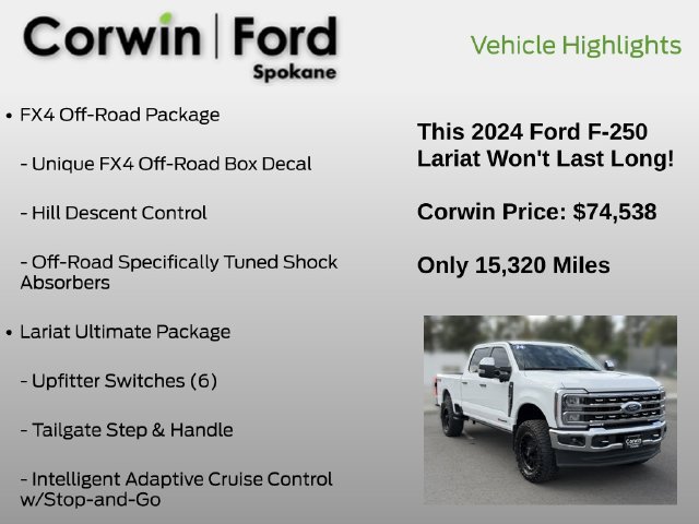 Certified 2024 Ford F250 Lariat w/ Lariat Ultimate Package AWD/4WD image 7