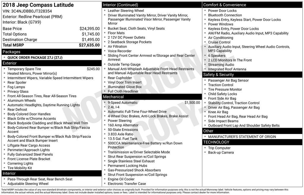 Used 2018 Jeep Compass Latitude image 25