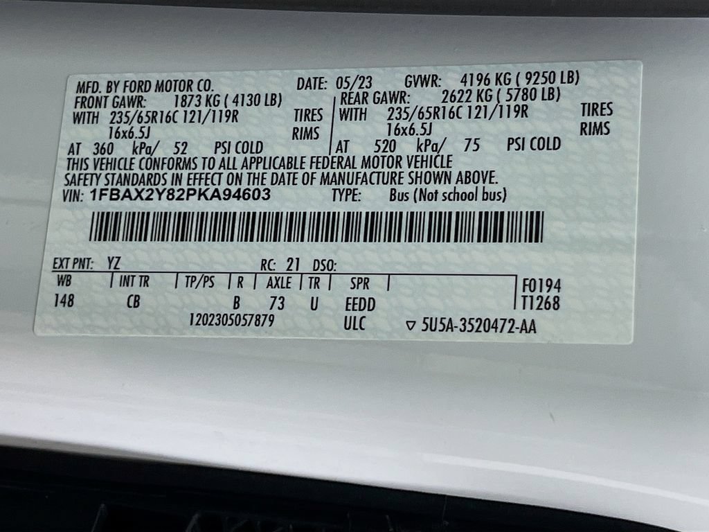 Certified 2023 Ford Transit 350 XLT RWD image 36