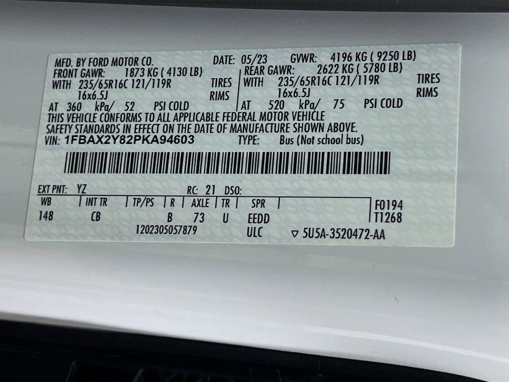 Certified 2023 Ford Transit 350 XLT RWD image 36