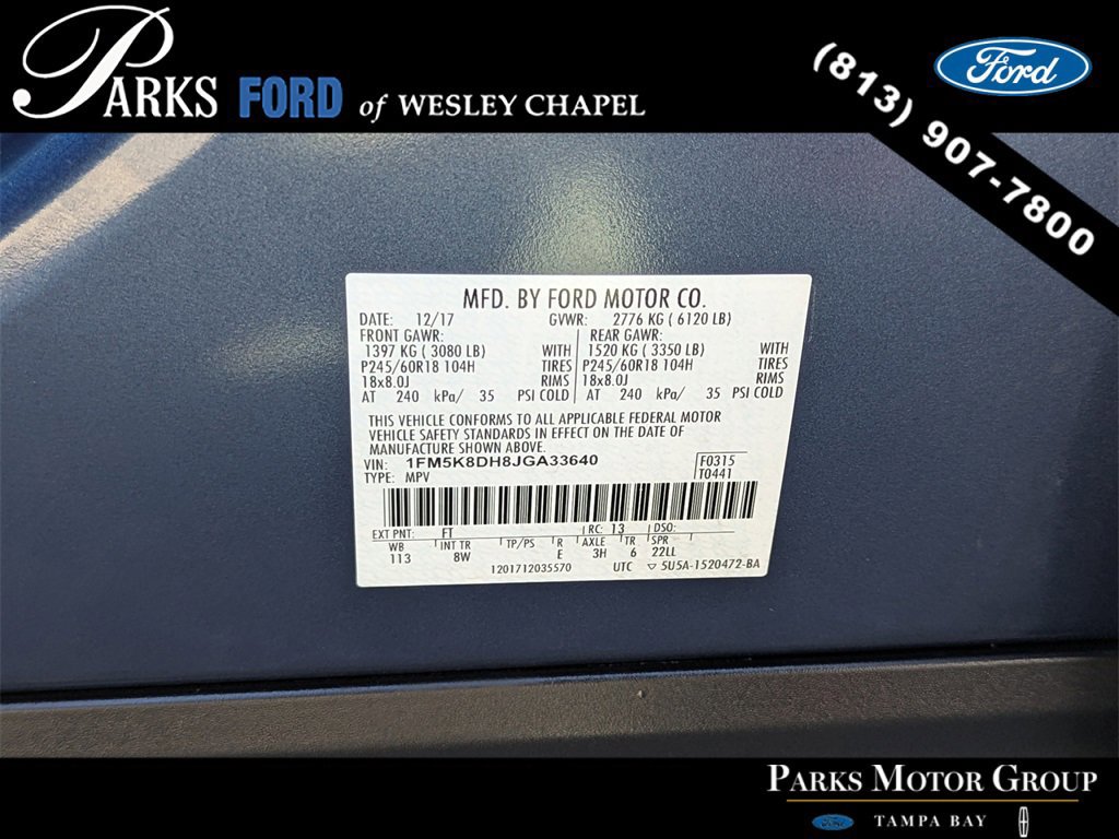 Certified 2018 Ford Explorer XLT image 31