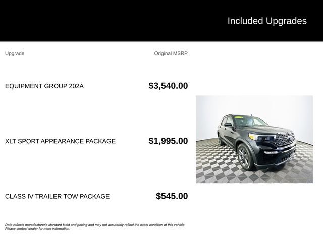 Certified 2023 Ford Explorer XLT w/ Equipment Group 202A image 6