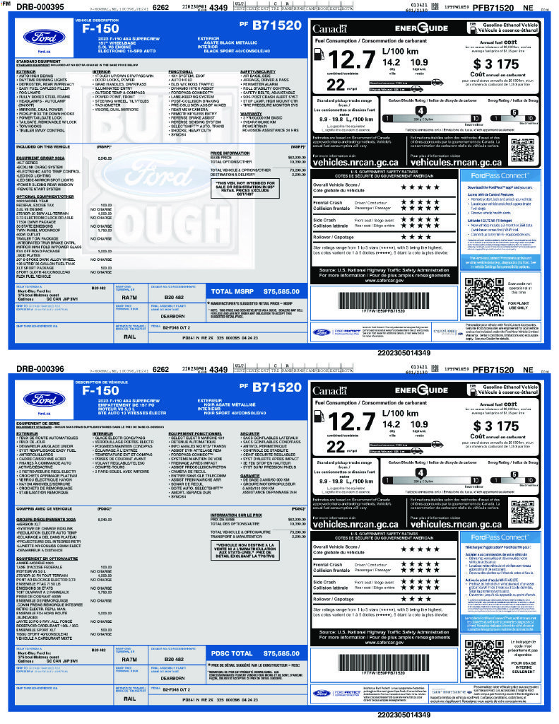 Certified 2023 Ford F150 XLT w/ Equipment Group 302A High AWD/4WD image 4