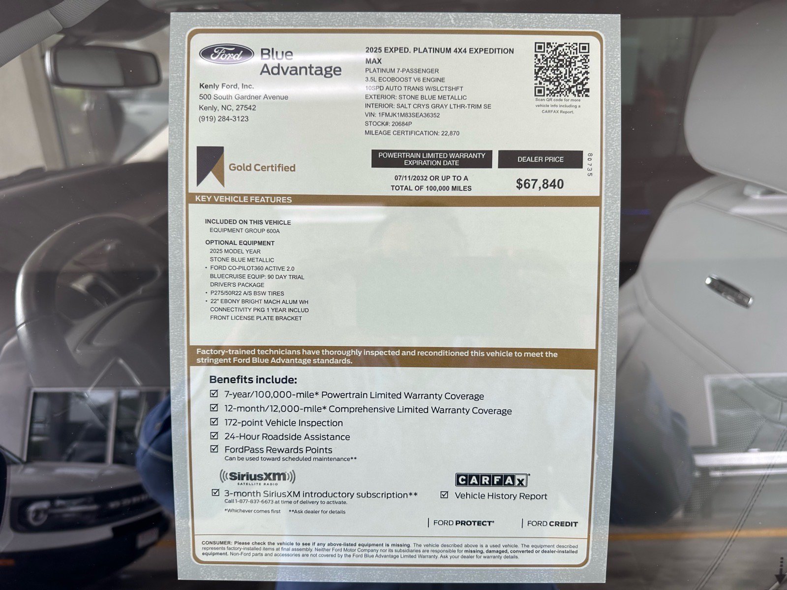 Certified 2025 Ford Expedition Max Platinum w/ Driver's Package AWD/4WD image 4