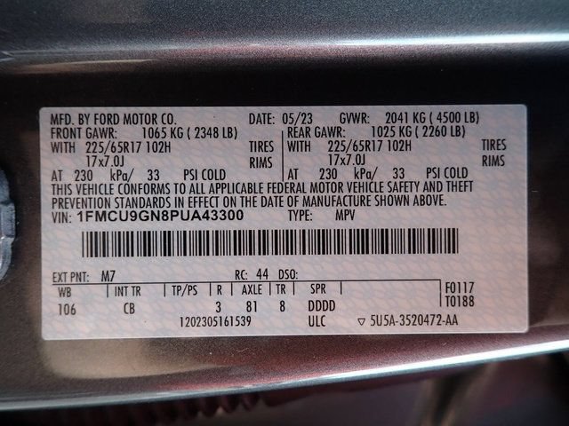 Certified 2023 Ford Escape Active AWD/4WD image 22