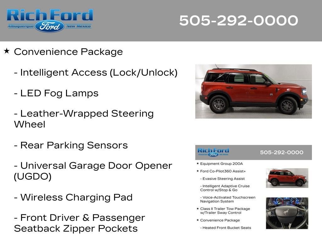 Certified 2022 Ford Bronco Sport Big Bend w/ Convenience Package AWD/4WD image 24