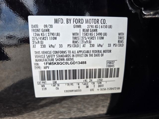 Certified 2020 Ford Explorer ST w/ ST Street Pack AWD/4WD image 22
