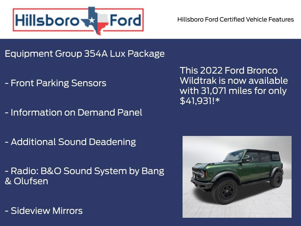 Certified 2022 Ford Bronco Wildtrak AWD/4WD image 9