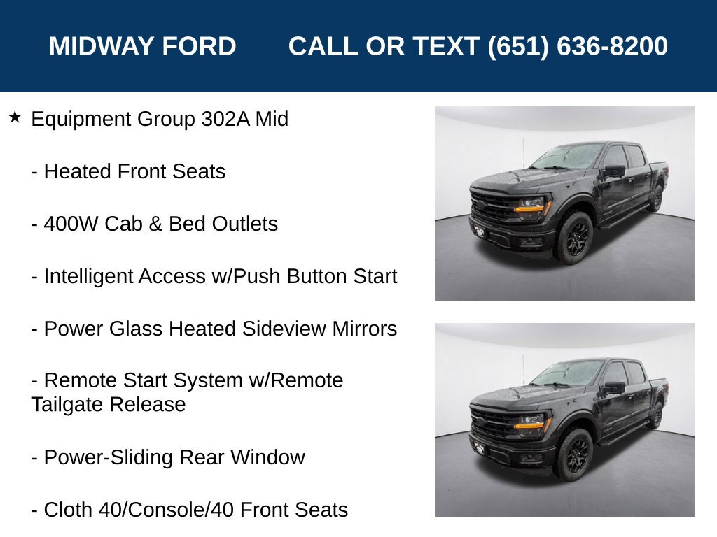 Certified 2024 Ford F150 XLT w/ Equipment Group 302A MID AWD/4WD image 11
