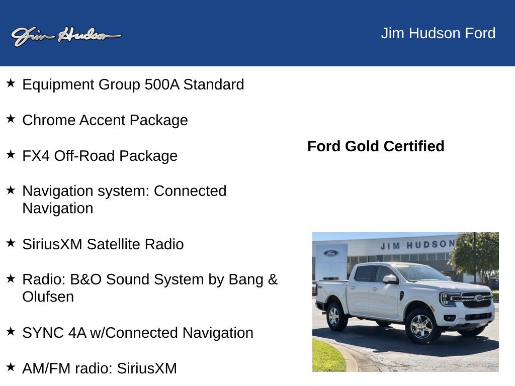 Certified 2025 Ford Ranger Lariat w/ FX4 Off-Road Package AWD/4WD image 12