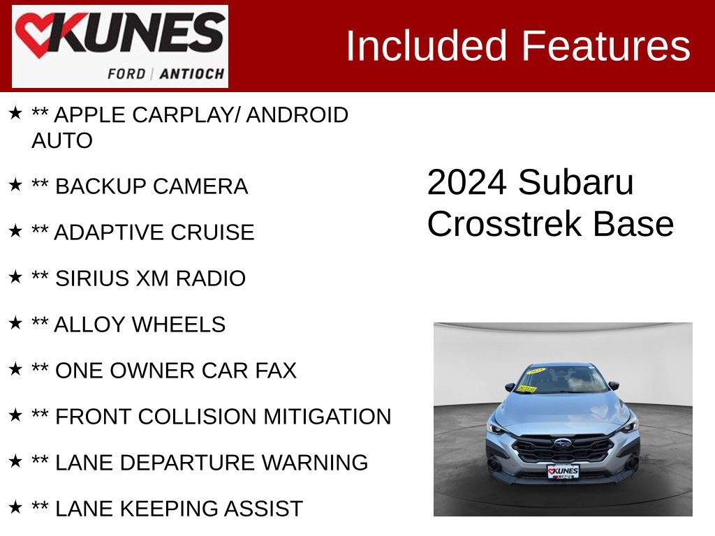 Used 2024 Subaru Crosstrek 2.0i AWD/4WD image 3