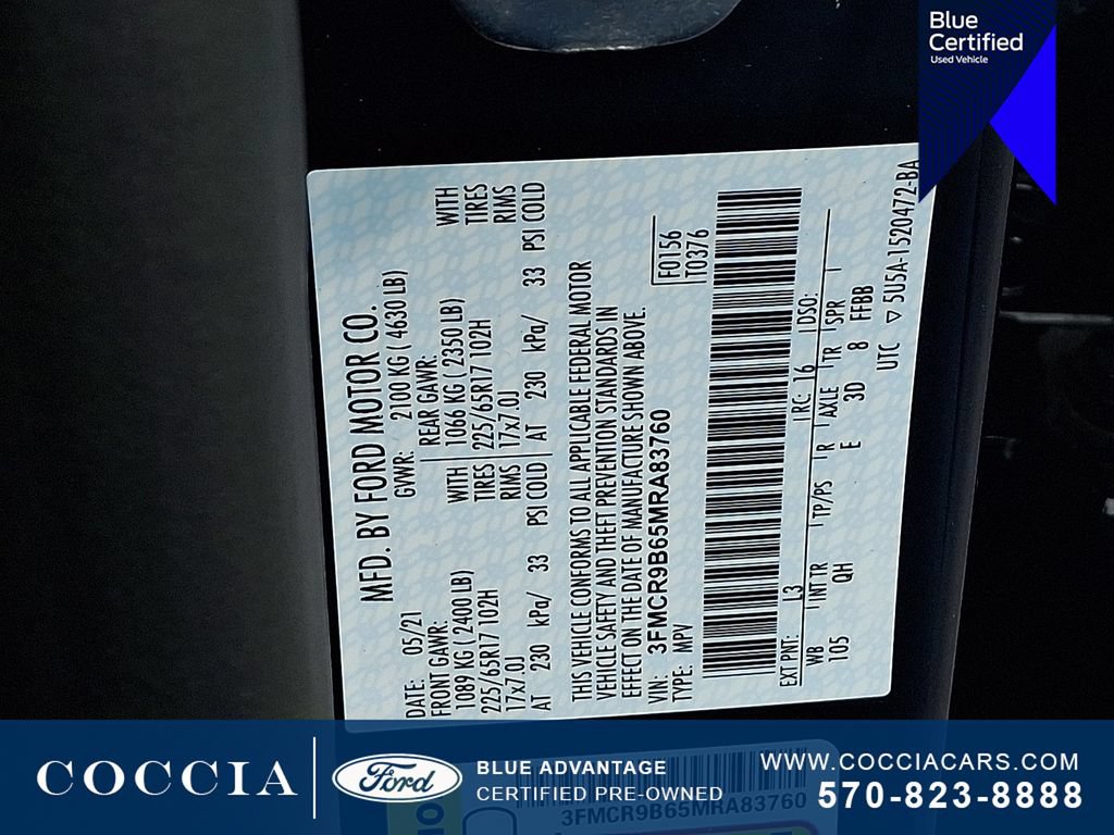 Certified 2021 Ford Bronco Sport Big Bend AWD/4WD image 27