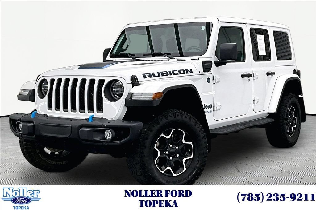 Used 2021 Jeep Wrangler Unlimited Rubicon 4xe w/ Steel Bumper Group AWD/4WD image 1