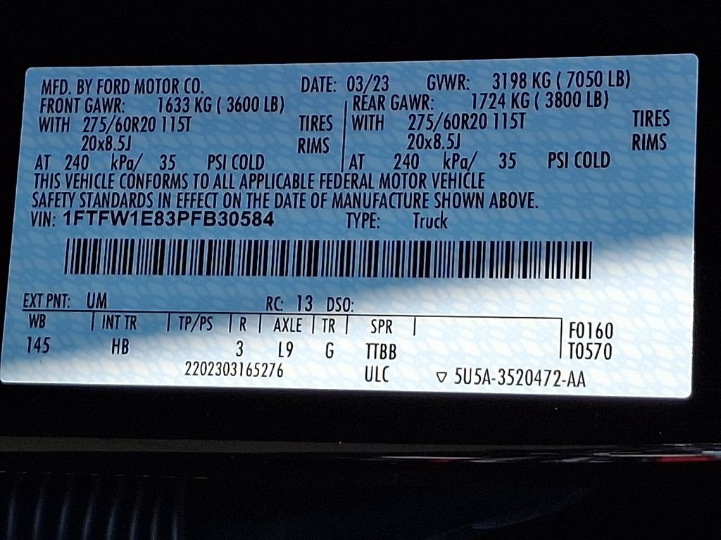 Certified 2023 Ford F150 Lariat w/ Equipment Group 502A High AWD/4WD image 28