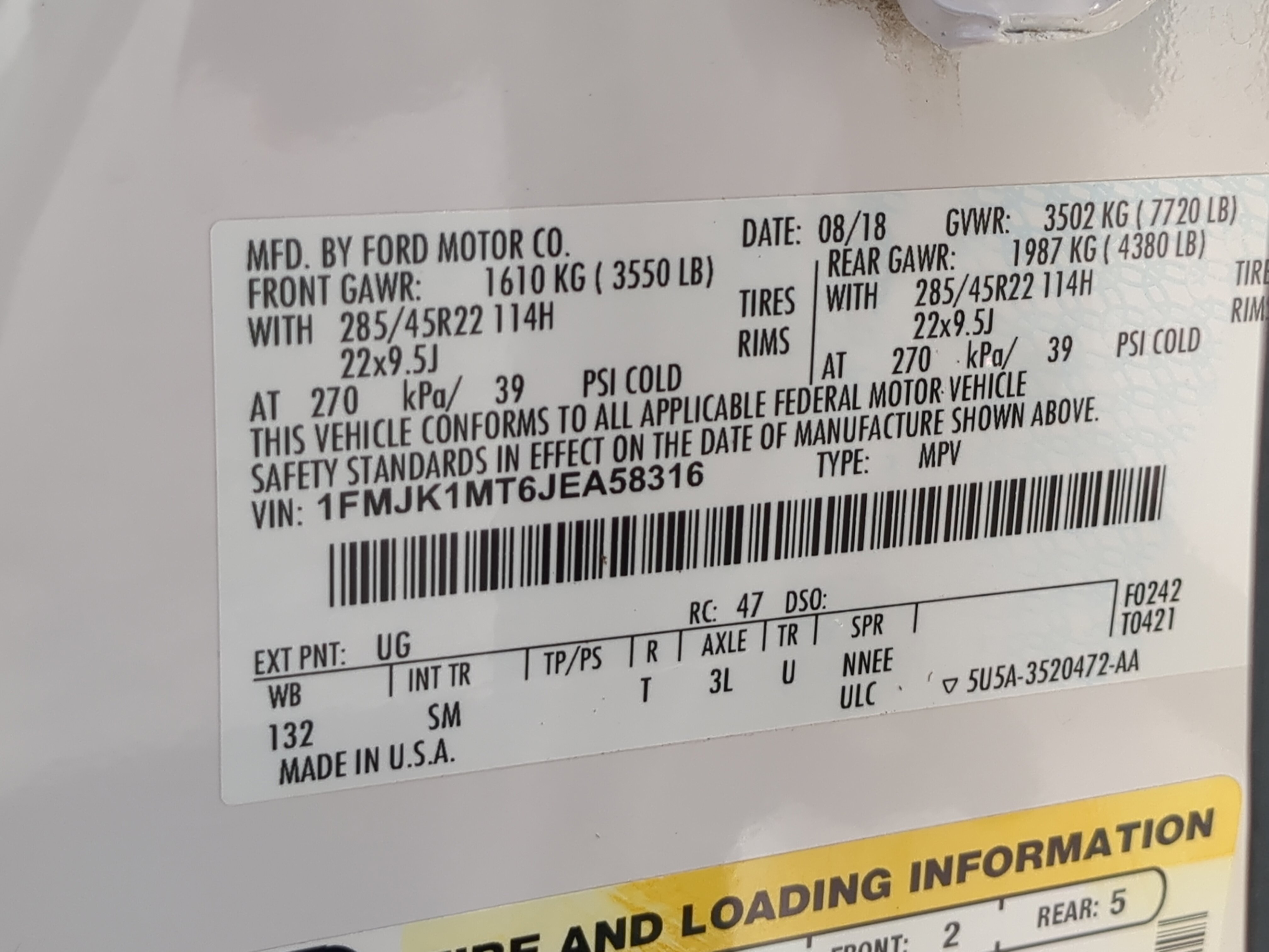 Certified 2018 Ford Expedition Max Platinum AWD/4WD image 29