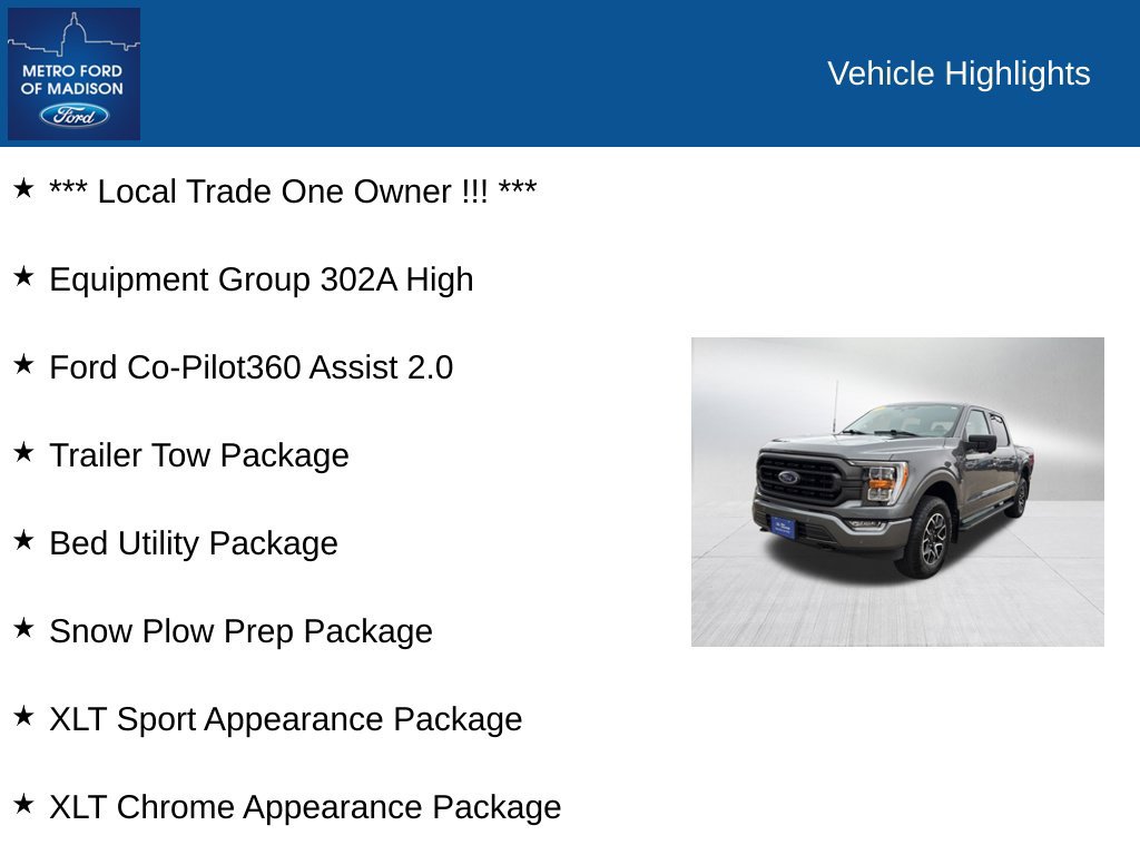 Certified 2023 Ford F150 XLT w/ Equipment Group 302A High AWD/4WD image 2