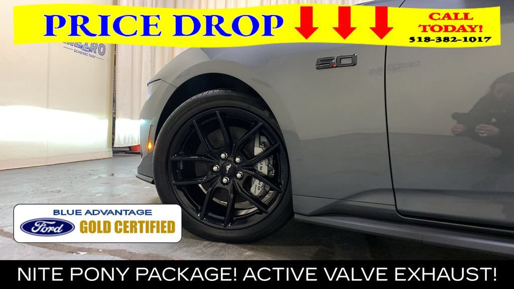 Certified 2025 Ford Mustang GT Premium w/ Mustang Nite Pony Package RWD image 35