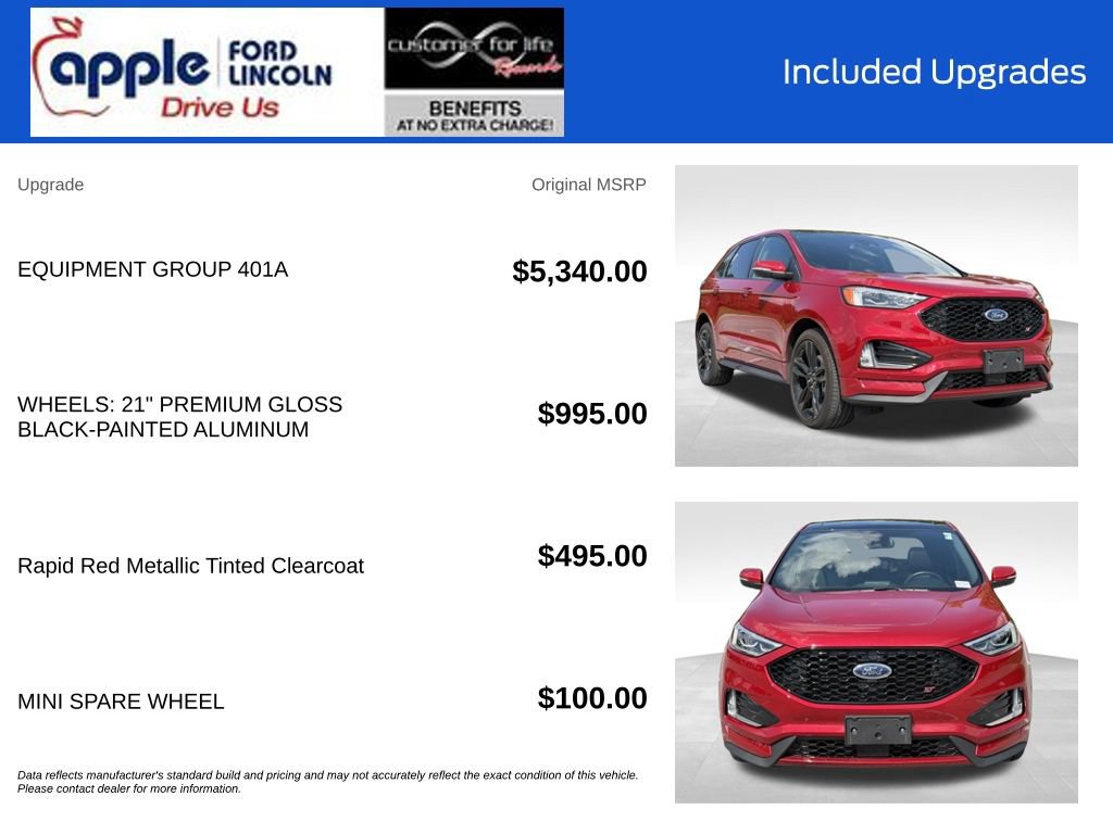 Certified 2024 Ford Edge ST w/ Equipment Group 401A AWD/4WD image 4