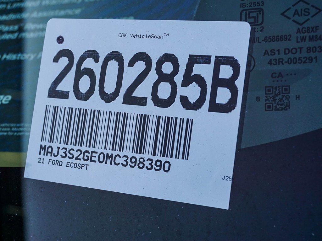 Certified 2021 Ford EcoSport SE w/ SE Convenience Package image 27