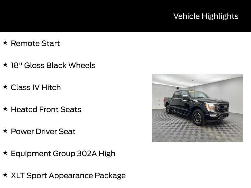 Certified 2023 Ford F150 XLT w/ Equipment Group 302A High image 13