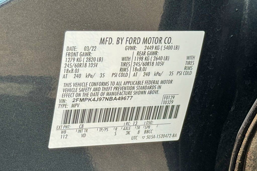Certified 2022 Ford Edge SEL w/ Convenience Package AWD/4WD image 18