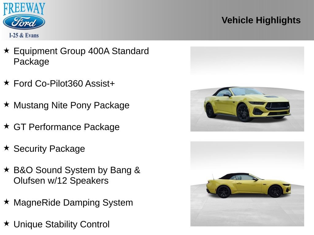 Certified 2025 Ford Mustang GT Premium w/ GT Performance Package RWD image 4