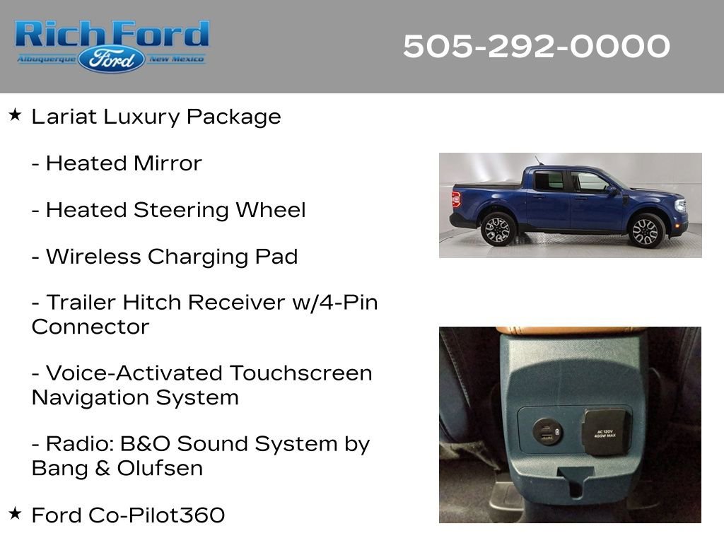 Certified 2023 Ford Maverick Lariat w/ Lariat Luxury Package image 22