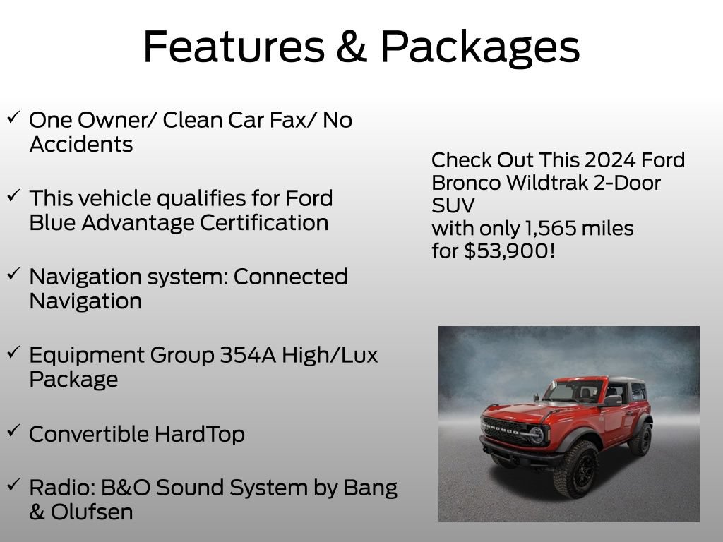 Certified 2024 Ford Bronco Wildtrak AWD/4WD image 4