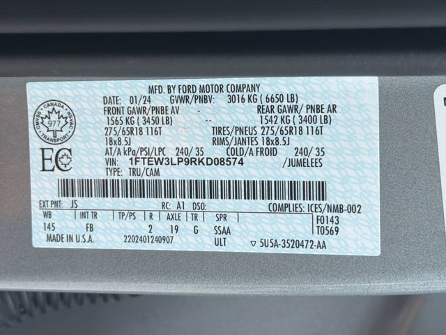 Certified 2024 Ford F150 XLT w/ Equipment Group 302A MID AWD/4WD image 35