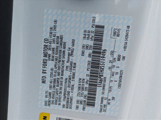 Certified 2025 Ford Mustang Coupe RWD image 15