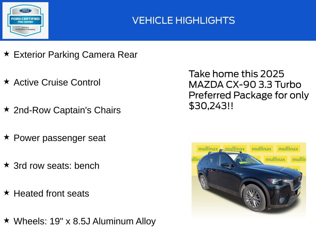 Used 2025 MAZDA CX-90 3.3 Turbo w/ Preferred Package AWD/4WD image 19