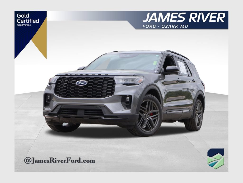 Certified 2025 Ford Explorer ST-Line w/ ST-Line Street Pack AWD/4WD 360° Tour