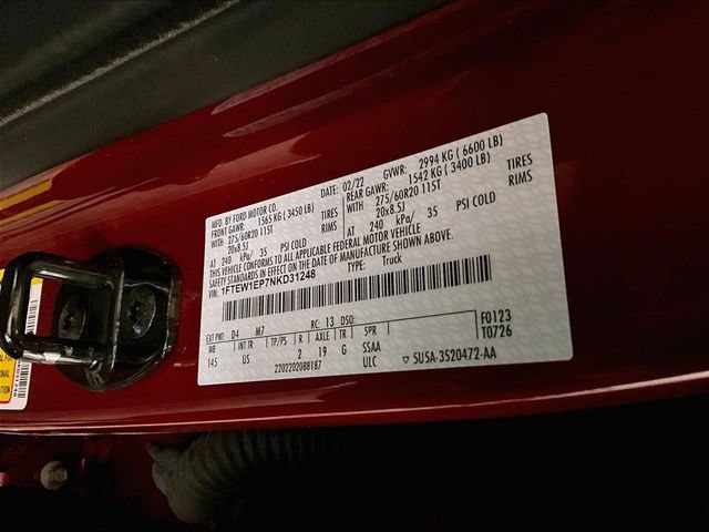 Certified 2022 Ford F150 XLT w/ Equipment Group 302A High AWD/4WD image 33