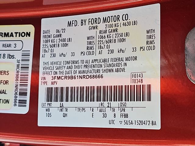 Certified 2022 Ford Bronco Sport Big Bend w/ Convenience Package AWD/4WD image 35