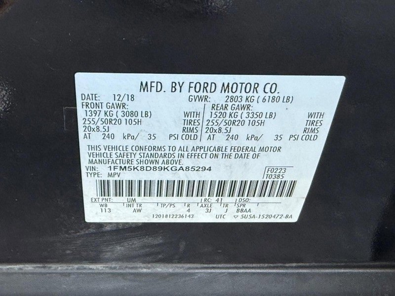 Certified 2019 Ford Explorer XLT w/ Equipment Group 202A image 23