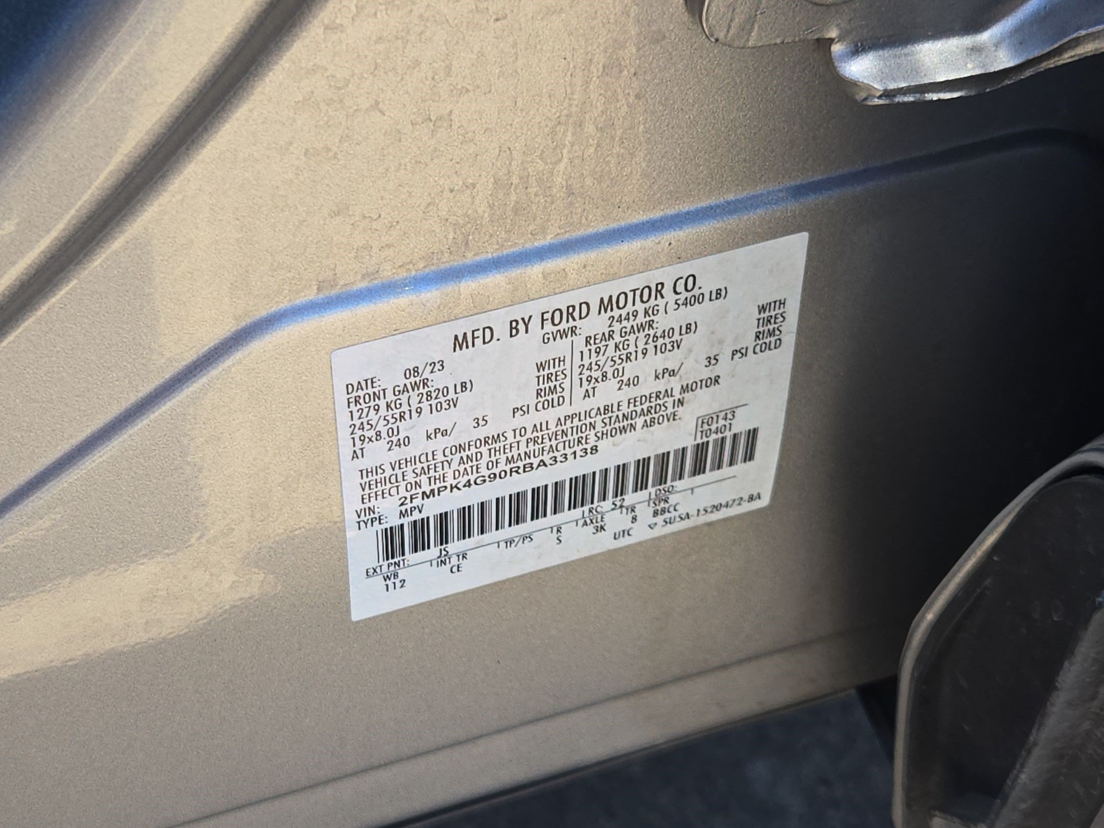 Certified 2024 Ford Edge SE w/ Black Appearance Package AWD/4WD image 35