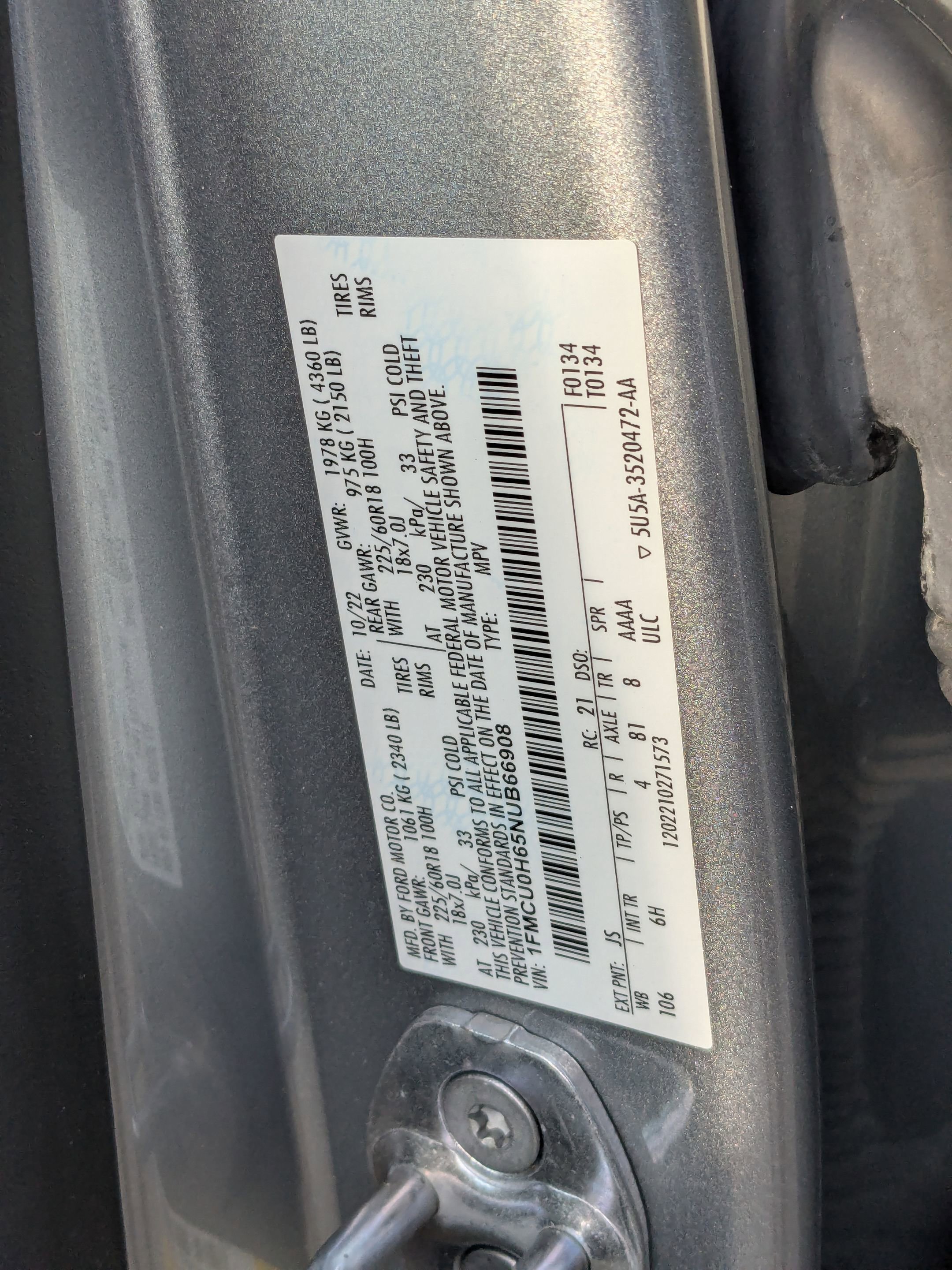 Certified 2022 Ford Escape SEL image 36