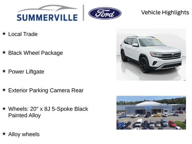 Used 2022 Volkswagen Atlas SE w/ Black Wheel Package FWD image 2